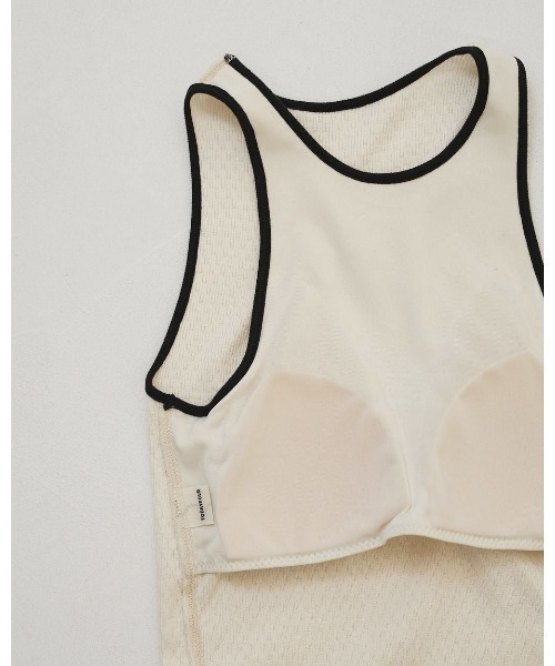 TODAYFUL（トゥデイフル）の「Cupin Piping Tanktop 12610615（タンクトップ・レディース・ネイビー/ライトブルー/オフホワイト/ベージュ・FREE）」の14枚目の写真