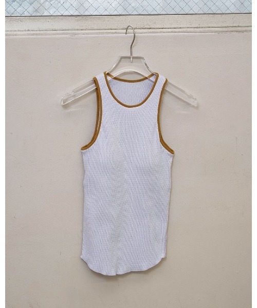 TODAYFUL（トゥデイフル）の「Cupin Piping Tanktop 12610615（タンクトップ・レディース・ネイビー/ライトブルー/オフホワイト/ベージュ・FREE）」の16枚目の写真