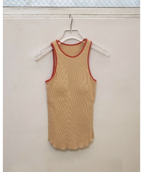 TODAYFUL（トゥデイフル）の「Cupin Piping Tanktop 12610615（タンクトップ・レディース・ネイビー/ライトブルー/オフホワイト/ベージュ・FREE）」の17枚目の写真