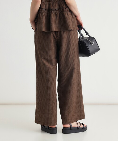HONEYSUCKLE ROSE(ハニーサックルローズ)の「ギンガムチェックセットアップ(セットアップ・レディース・ホワイト系2/ダークブラウン系1・04/05)」の11枚目の写真
