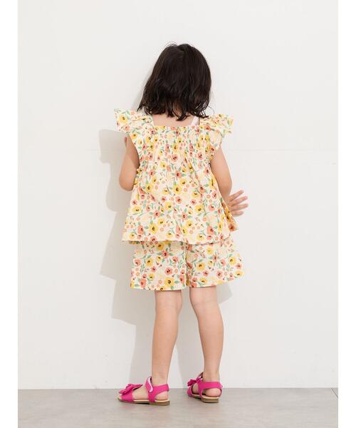 Samansa Mos2 Lagom(サマンサモスモスラーゴム)の「☆シャーリング花柄ブラウス(セットアップ可)(シャツ/ブラウス・キッズ・オフホワイト/ネイビー・100/110/120/95/130)」の21枚目の写真
