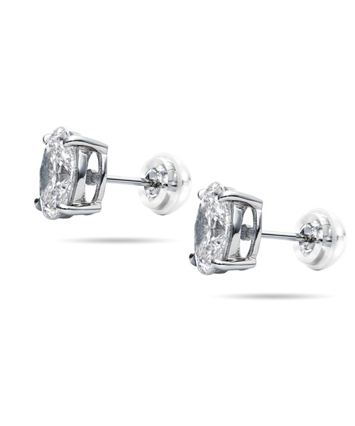 UNITED JEWELS(ユナイテッドジュエルズ)の「Pt900 ラボグロウンダイヤモンド ピアス(オーバル)(ピアス(両耳用)・レディース・プラチナム・FREE)」の5枚目の写真