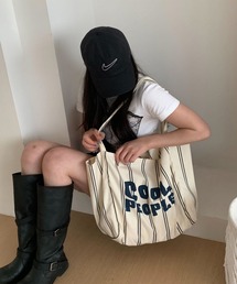 ストライプBIGトートバッグ