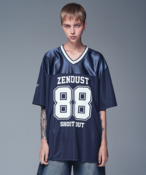 ZENDUST(ジェンダスト)の「Glow Squad Football Jersey T-shirt WHITE(Tシャツ/カットソー・レディース・ホワイト・MEDIUM/LARGE)」の3枚目の写真