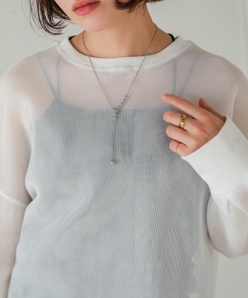 Bou Jeloud(ブージュルード)の「クリアダンボールプルオーバー(Tシャツ/カットソー・レディース・ブラック/ホワイト・FREE)」の10枚目の写真
