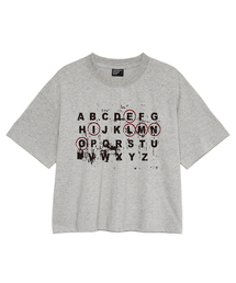 EL レッドサークル クロップ半袖Tシャツ 3カラー