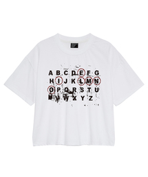 EL レッドサークル クロップ半袖Tシャツ 3カラー