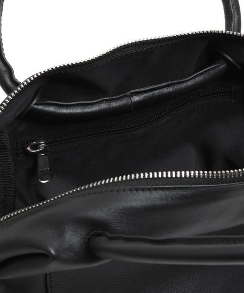 YArKA（ヤーカ）の「【YArKA/ヤーカ】real leather sharp & soft mix nuance boston bag M [sas2] / 直曲線のニュアンスボストンバッグ（ハンドバッグ・メンズ・ブラック・FREE）」の16枚目の写真