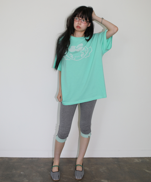 NOFFICIALNOFFICE(ノフィシャルノフィス)の「ラッキーベリー オーバーサイズティー ミント(Tシャツ/カットソー・レディース・その他・FREE)」の3枚目の写真