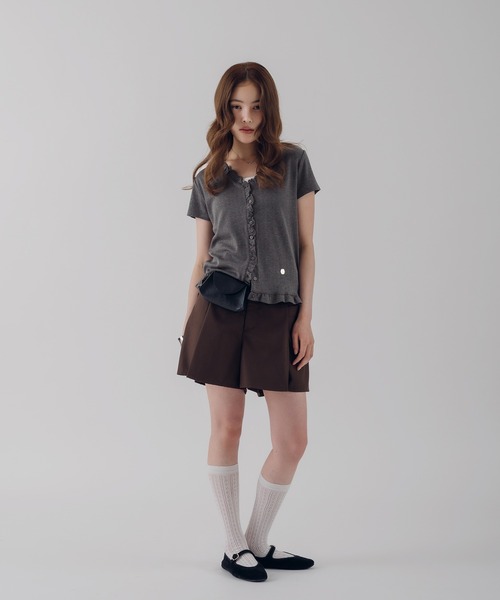MUHET(ミュエータ)の「2 way synthetic leather mini flap pouch / 2wayシンセティックレザーミニポーチ(ボディバッグ/ウエストポーチ・レディース・ブラウン/ブラック・FREE)」の10枚目の写真