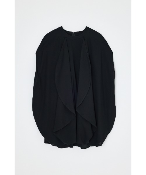 ENFOLD(エンフォルド)の「EGG DRAPE PULLOVER(タンクトップ・レディース・ブラック/ダークグリーン・38)」の2枚目の写真