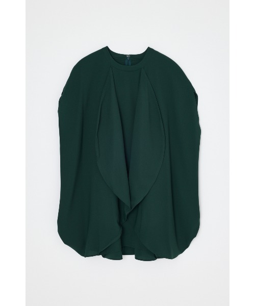 ENFOLD(エンフォルド)の「EGG DRAPE PULLOVER(タンクトップ・レディース・ブラック/ダークグリーン・38)」の1枚目の写真