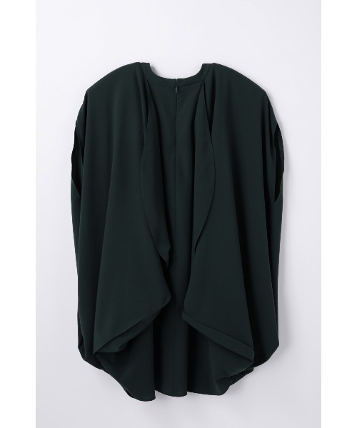 ENFOLD(エンフォルド)の「EGG DRAPE PULLOVER(タンクトップ・レディース・ブラック/ダークグリーン・38)」の11枚目の写真