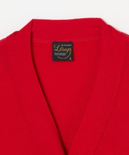 HELIOPOLE(エリオポール)の「<Letroyes> HENRI (V CARDIGAN) / アンリ Vネックカーディガン(ニット/セーター・レディース・アイボリー/ネイビー/グリーン/レッド/ブラウン・1/2)」の8枚目の写真