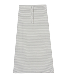 STRIPE STRING LONG SKIRT_WHITE