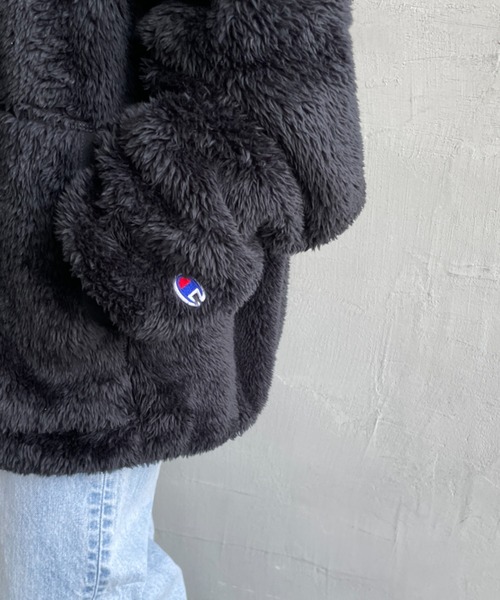 Champion（チャンピオン）の「【WEB先行予約】[Champion/チャンピオン] ボアフリース ジップフードジャケット(WEB限定)（その他アウター・レディース・ネイビー/ブラック・XL/M/L）」の19枚目の写真