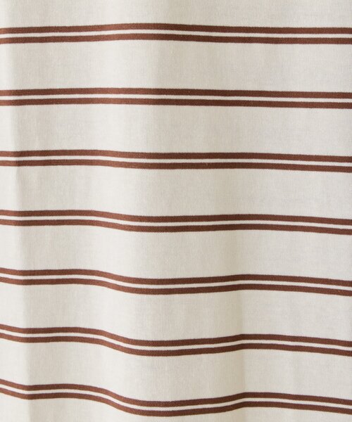 WHIMSIC（ウィムジック）の「【UNISEX/2サイズ展開】ボーダースリーブレスTシャツ（タンクトップ・メンズ・パープル/ブラウン/オフホワイト・2/1）」の19枚目の写真
