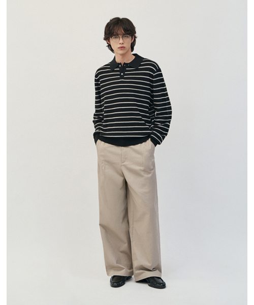 WORK ON BODY OFF（ワークオンボディオフ）の「クレワイドコットンチノパンツ[ベージュ]（その他パンツ・メンズ・ベージュ・LARGE/MEDIUM/X-LARGE）」の10枚目の写真