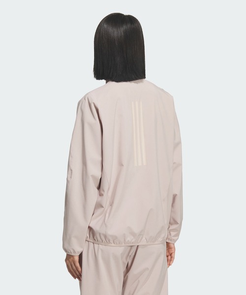 adidas（アディダス）の「トレーニング エッセンシャルズ プラス ルーズフィット ストレッチ ウーブン ジャケット / アディダス adidas（ブルゾン・レディース・ピンク・LARGE/MEDIUM/X-LARGE）」の2枚目の写真
