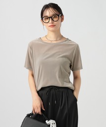 BAYFLOW | シアーベロア半袖Tシャツ(Tシャツ/カットソー)