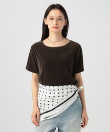 BAYFLOW | シアーベロア半袖Tシャツ(Tシャツ/カットソー)