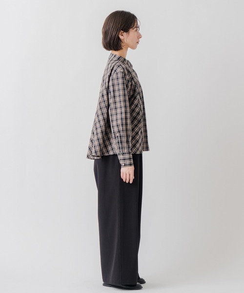 Kelen(ケレン)の「「KELEN / ケレン」バックフレアパネルチェックブラウス(シャツ/ブラウス・レディース・グレー/マスタード・S/M)」の17枚目の写真