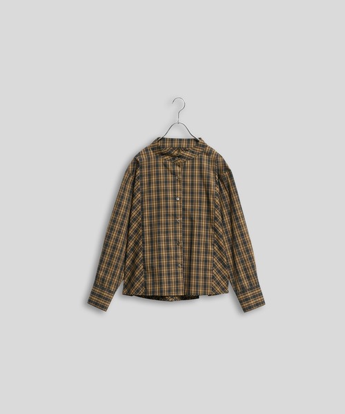 Kelen(ケレン)の「「KELEN / ケレン」バックフレアパネルチェックブラウス(シャツ/ブラウス・レディース・グレー/マスタード・S/M)」の19枚目の写真