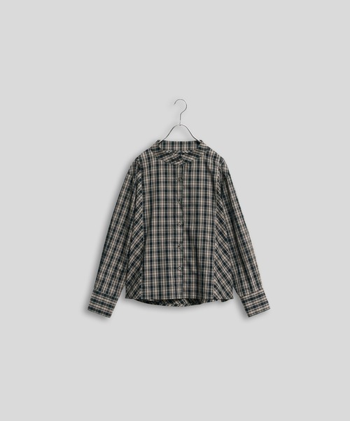 Kelen(ケレン)の「「KELEN / ケレン」バックフレアパネルチェックブラウス(シャツ/ブラウス・レディース・グレー/マスタード・S/M)」の21枚目の写真