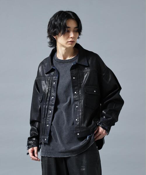 DANKE SCHON（ダンケシェーン）の「DankeSchon/ダンケシェーン/RUBBER DENIM JACKET 2nd（デニムジャケット・レディース・ブラック/その他4・M/S/L）」の19枚目の写真