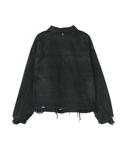 DANKE SCHON（ダンケシェーン）の「DankeSchon/ダンケシェーン/RUBBER DENIM JACKET 2nd（デニムジャケット・レディース・ブラック/その他4・M/S/L）」の22枚目の写真