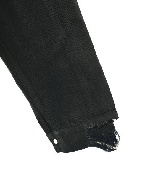 DANKE SCHON（ダンケシェーン）の「DankeSchon/ダンケシェーン/RUBBER DENIM JACKET 2nd（デニムジャケット・レディース・ブラック/その他4・M/S/L）」の5枚目の写真