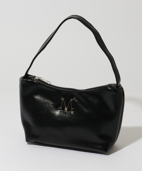 MUCENT(ムセント)の「【MUCENT/ムセント】MORIN METAL LOGO COMPACT SHOULDER BAG UNISEX/モリン メタル ロゴ コンパクト ショルダーバッグ ユニセックス(ショルダーバッグ・レディース・ブラック・FREE)」の1枚目の写真