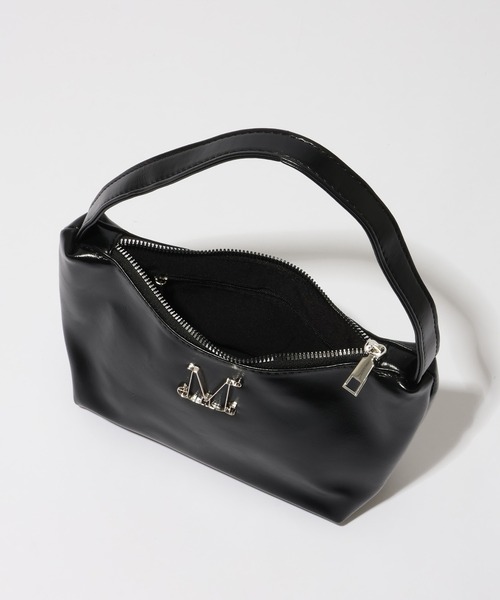 MUCENT(ムセント)の「【MUCENT/ムセント】MORIN METAL LOGO COMPACT SHOULDER BAG UNISEX/モリン メタル ロゴ コンパクト ショルダーバッグ ユニセックス(ショルダーバッグ・レディース・ブラック・FREE)」の7枚目の写真
