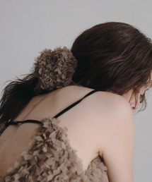 anuke（アンヌーク）の「Tulle Fringe Chouchou（シュシュ）」