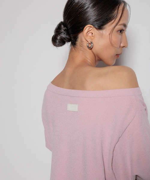 HEREIAM(ヘレイアム)の「【HEREIAM】ムースモールオフショルワンピース(ワンピース・レディース・ライトピンク/チャコール・SMALL/MEDIUM)」の16枚目の写真