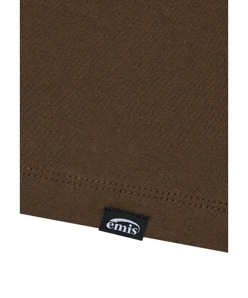EMIS（イミス）の「SMALL LINE PATCH POCKET LS T-SHIRT（Tシャツ/カットソー・レディース・ブルー/ブラウン/グレー・SMALL/MEDIUM）」の4枚目の写真