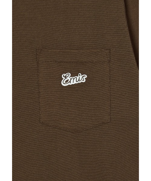 EMIS（イミス）の「SMALL LINE PATCH POCKET LS T-SHIRT（Tシャツ/カットソー・レディース・ブルー/ブラウン/グレー・SMALL/MEDIUM）」の5枚目の写真