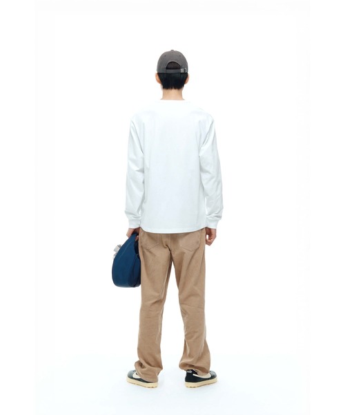 EMIS（イミス）の「SMALL LINE PATCH POCKET LS T-SHIRT（Tシャツ/カットソー・レディース・ブルー/ブラウン/グレー・SMALL/MEDIUM）」の9枚目の写真