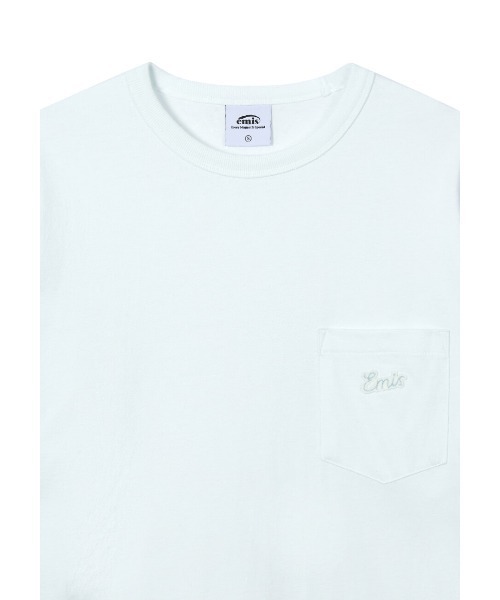 EMIS（イミス）の「SMALL LINE PATCH POCKET LS T-SHIRT（Tシャツ/カットソー・レディース・ブルー/ブラウン/グレー・SMALL/MEDIUM）」の12枚目の写真