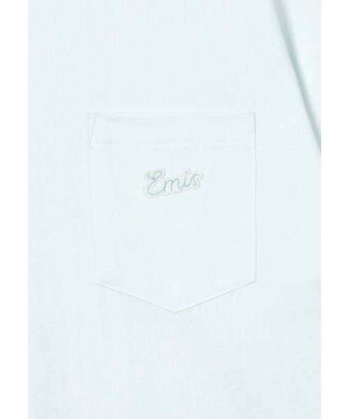 EMIS（イミス）の「SMALL LINE PATCH POCKET LS T-SHIRT（Tシャツ/カットソー・レディース・ブルー/ブラウン/グレー・SMALL/MEDIUM）」の14枚目の写真