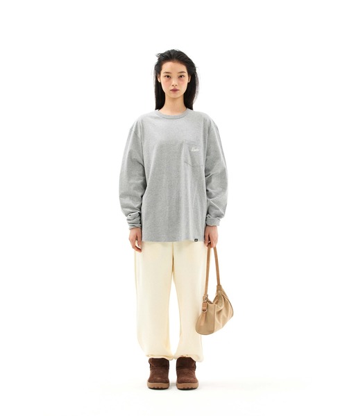 EMIS（イミス）の「SMALL LINE PATCH POCKET LS T-SHIRT（Tシャツ/カットソー・レディース・ブルー/ブラウン/グレー・SMALL/MEDIUM）」の17枚目の写真