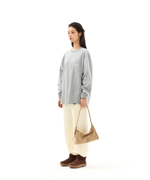 EMIS（イミス）の「SMALL LINE PATCH POCKET LS T-SHIRT（Tシャツ/カットソー・レディース・ブルー/ブラウン/グレー・SMALL/MEDIUM）」の18枚目の写真