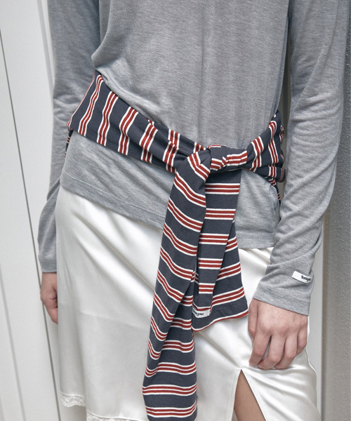 LOTSYOU(ロッツユー)の「Noa Wool Round neck T-shirt Melange Gray(Tシャツ/カットソー・レディース・その他・OS)」の3枚目の写真
