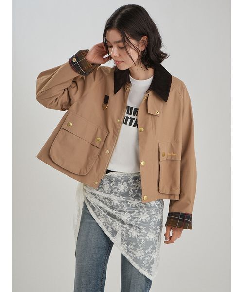 Mila Owen(ミラオーウェン)の「【BARBOUR】別注SPEY ショート(ブルゾン・レディース・ベージュ/アイボリー/ブラック・F)」の18枚目の写真