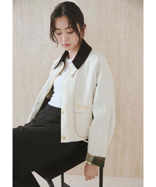 Mila Owen(ミラオーウェン)の「【BARBOUR】別注SPEY ショート(ブルゾン・レディース・ベージュ/アイボリー/ブラック・F)」の10枚目の写真