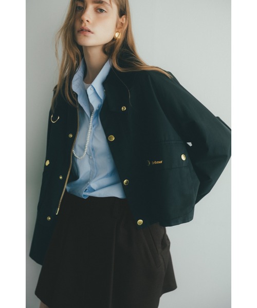 Mila Owen(ミラオーウェン)の「【BARBOUR】別注SPEY ショート(ブルゾン・レディース・ベージュ/アイボリー/ブラック・F)」の2枚目の写真
