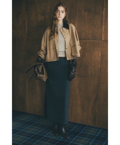 Mila Owen(ミラオーウェン)の「【BARBOUR】別注SPEY ショート(ブルゾン・レディース・ベージュ/アイボリー/ブラック・F)」の4枚目の写真