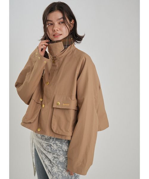 Mila Owen(ミラオーウェン)の「【BARBOUR】別注SPEY ショート(ブルゾン・レディース・ベージュ/アイボリー/ブラック・F)」の14枚目の写真
