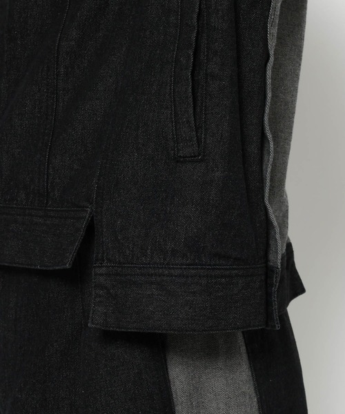 RAGEBLUE（レイジブルー）の「SWITCHING DENIM BLOUSON/切り替えデニムブルゾン【セットアップ対応】（テーラードジャケット・メンズ・インディゴブルー・FREE）」の22枚目の写真