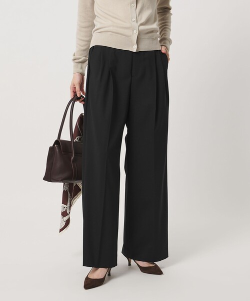 UNITED ARROWS(ユナイテッドアローズ)の「トロピカル 2タック ワイドパンツ(スラックス・レディース・ダークグレー/ダークブラウン/ブラック/その他2・38/34/40/36)」の11枚目の写真